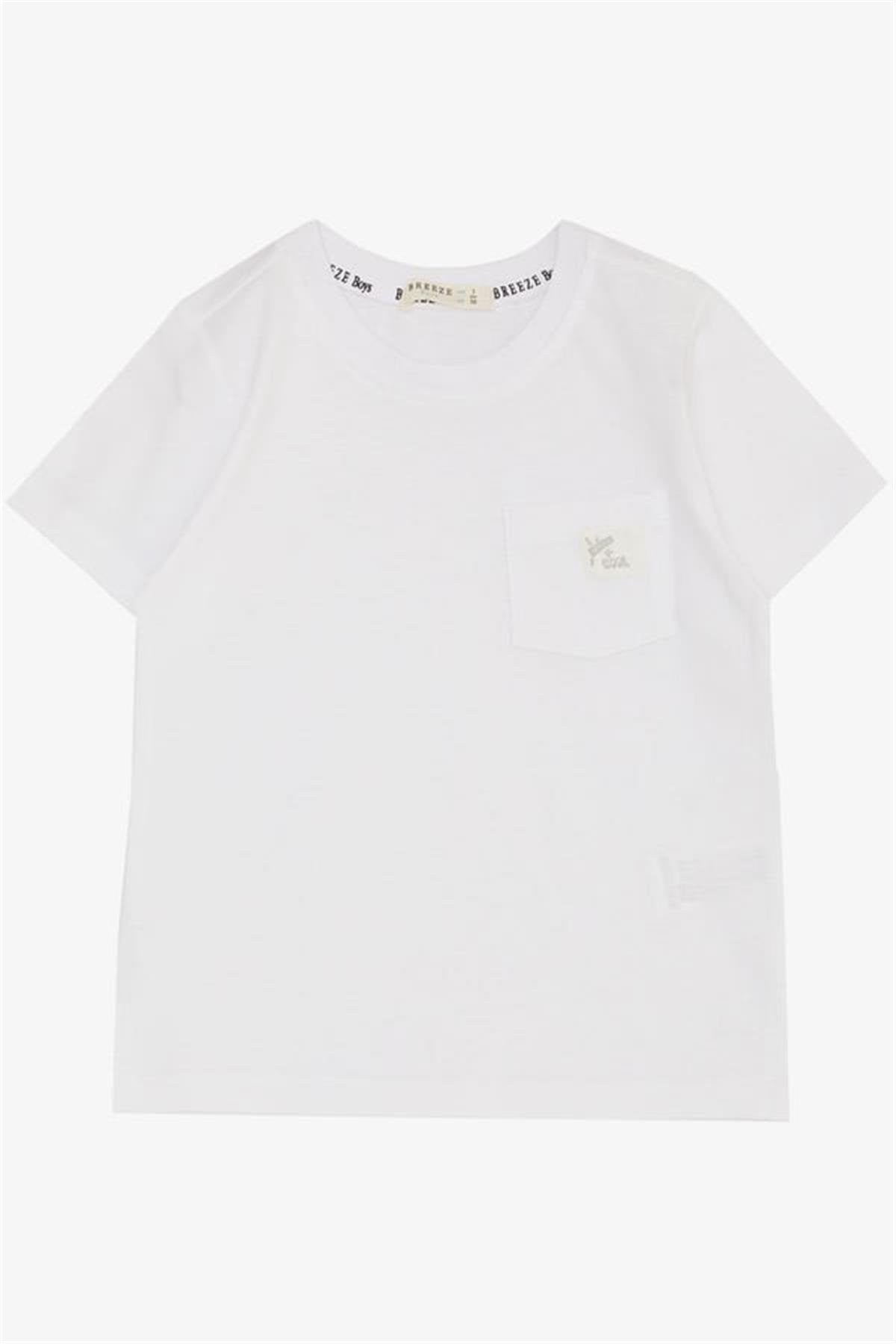 Bluzka Bawełniana chłopak biały 19783-7624 GKMOC -  - #tag1# - #tag2# - #tag3# - #tag4#