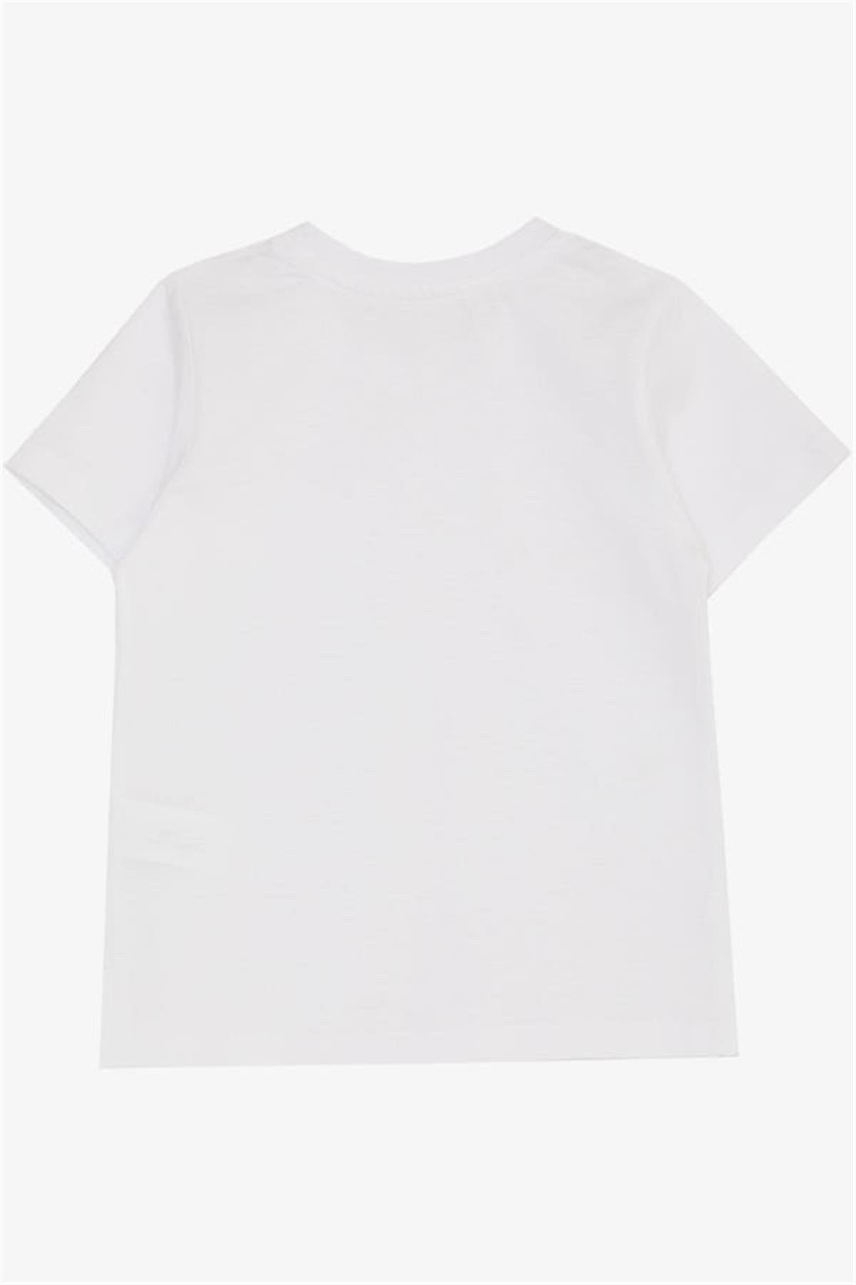 Bluzka Bawełniana chłopak biały 19783-7624 GKMOC -  - #tag1# - #tag2# - #tag3# - #tag4#