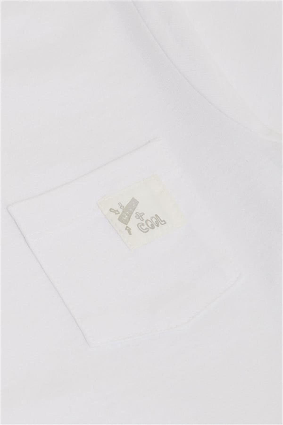 Bluzka Bawełniana chłopak biały 19783-7624 GKMOC -  - #tag1# - #tag2# - #tag3# - #tag4#