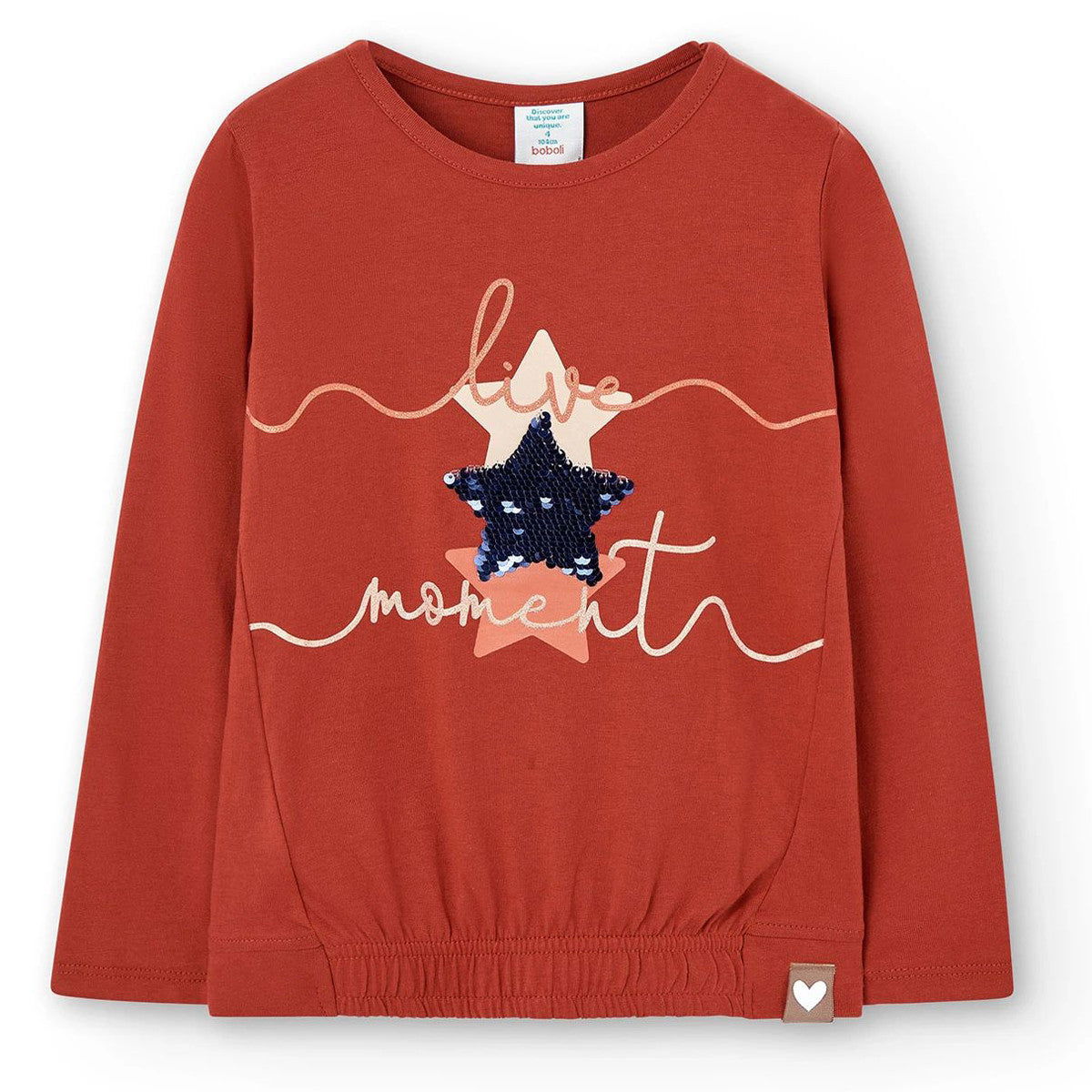 Bluzka Boboli 447049-7412 kolor cegła -  - #tag1# - #tag2# - #tag3# - #tag4#