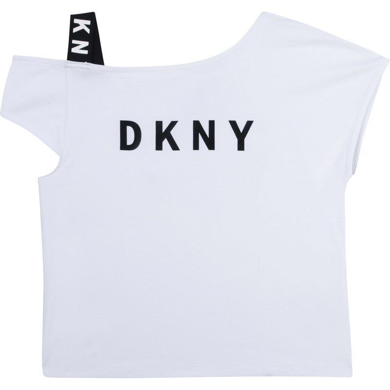 Bluzka dla dziewczynki DKNY D35R44-10B kolor biały -  - #tag1# - #tag2# - #tag3# - #tag4#