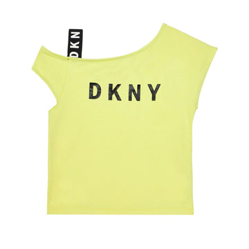 Bluzka dla dziewczynki DKNY D35R44-60B kolor żółty -  - #tag1# - #tag2# - #tag3# - #tag4#