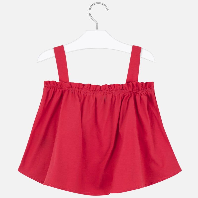 Bluzka luźna z haftem dziewczynka Mayoral 6171-79 malina -  - #tag1# - #tag2# - #tag3# - #tag4#