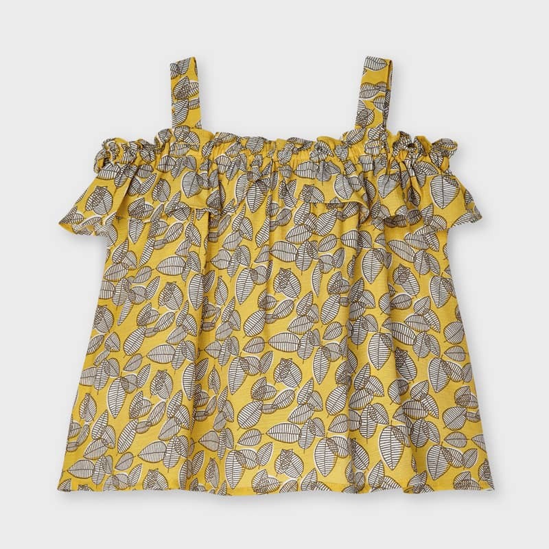 Bluzka na ramiączkach dziewczęca Mayoral 3195-11 Musztarda -  - #tag1# - #tag2# - #tag3# - #tag4#