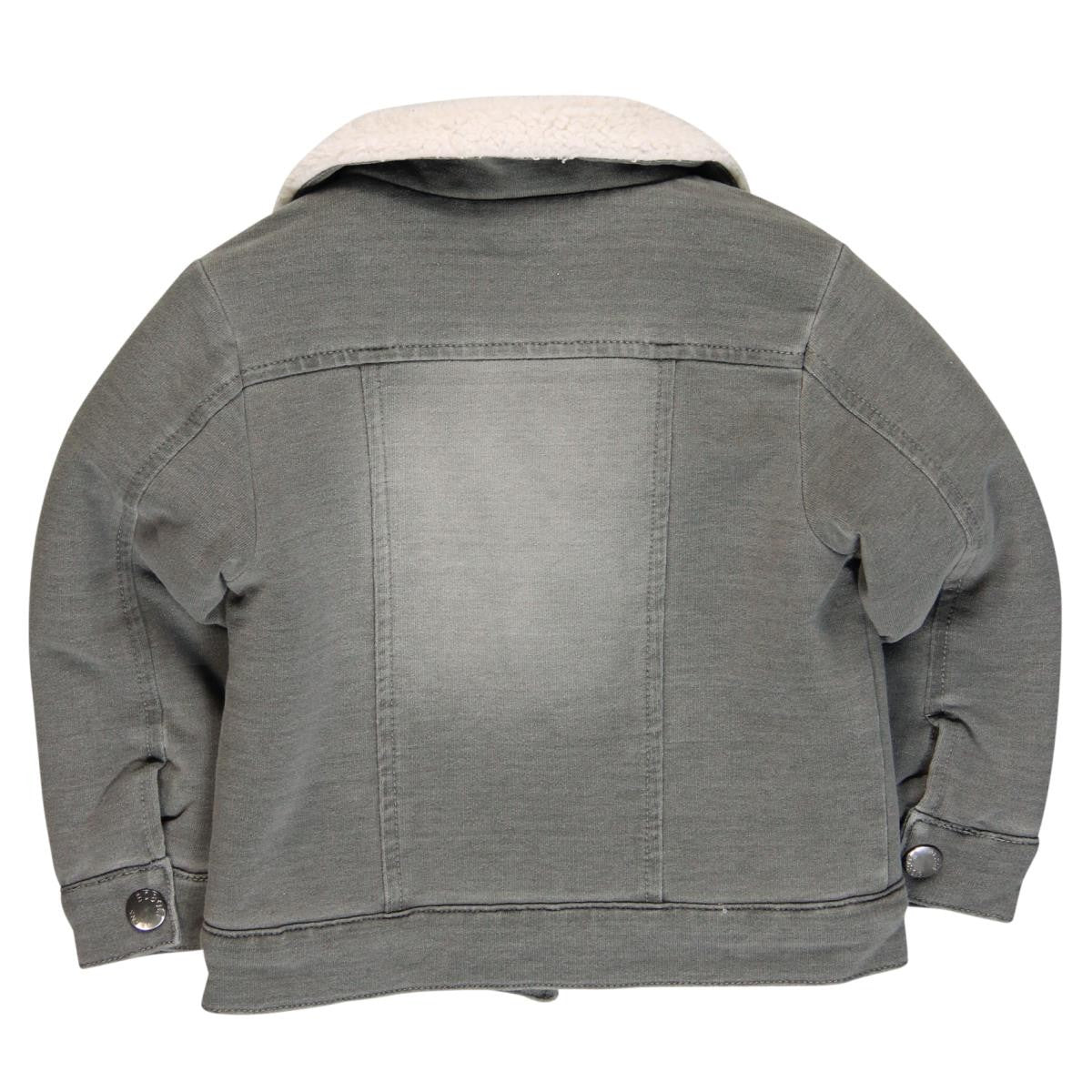 Boboli 204118_GREY Bluza ocieplana kolor popiel -  - #tag1# - #tag2# - #tag3# - #tag4#