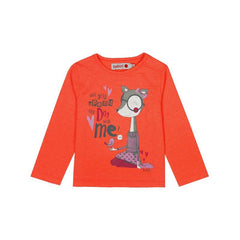 Boboli 206086-5071 girl's t-shirt color offluor