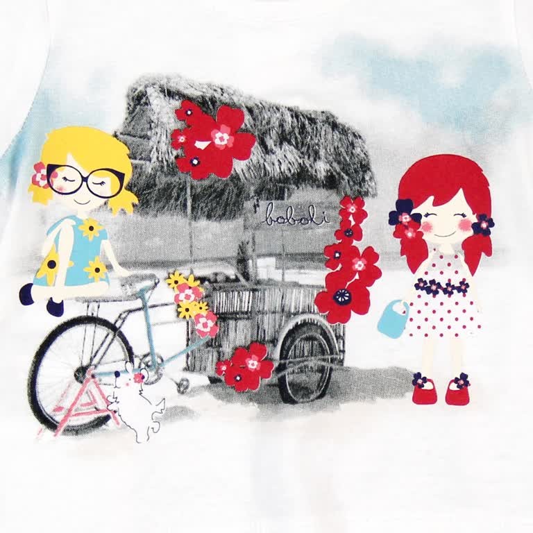 Boboli 233075-1100 T-shirt kolor BIAŁY -  - #tag1# - #tag2# - #tag3# - #tag4#