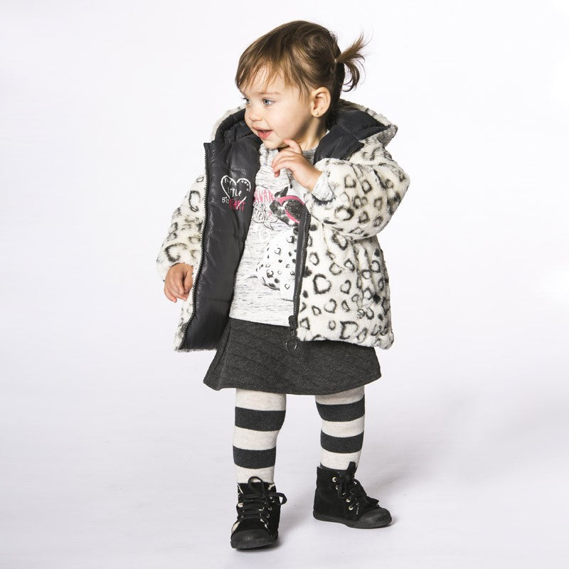 Boboli 244167_9629 Kurtka dwustronna kolor szary -  - #tag1# - #tag2# - #tag3# - #tag4#