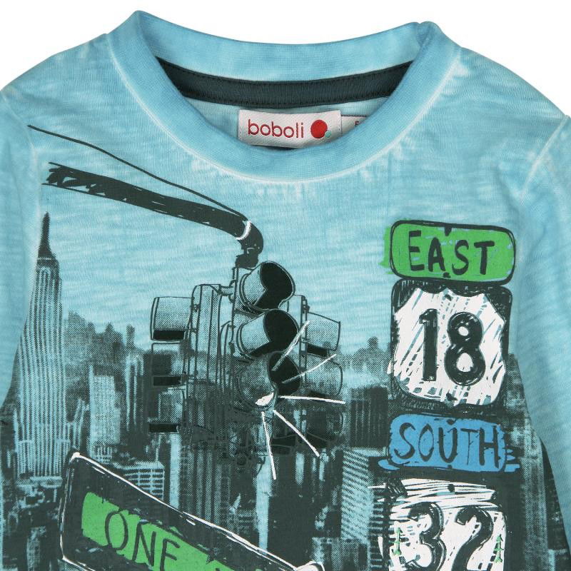 Boboli 306032-2422 koszulka dla małego chłopca kolor lód -  - #tag1# - #tag2# - #tag3# - #tag4#