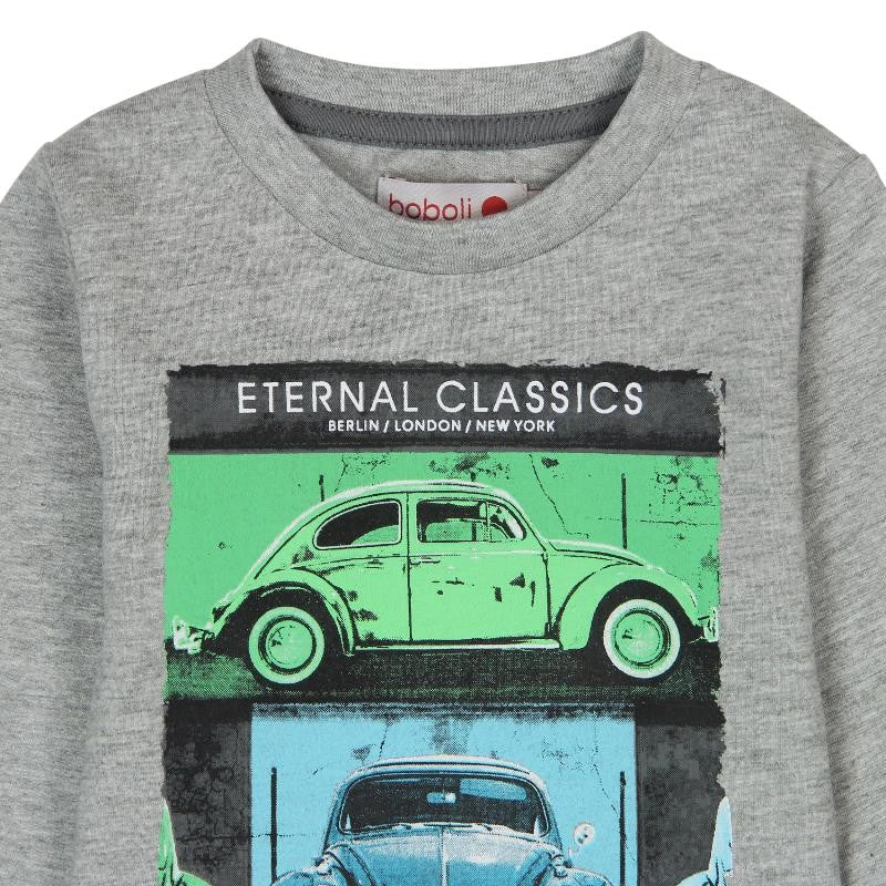 Boboli 306087-8034 koszulka dla małego chłopca kolor szary -  - #tag1# - #tag2# - #tag3# - #tag4#