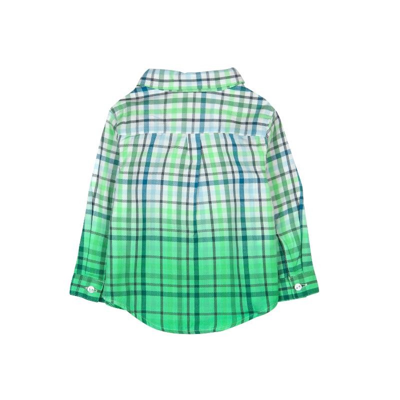 Boboli 306133-9918 Koszula krata dla małego chłopca kolor zielony -  - #tag1# - #tag2# - #tag3# - #tag4#