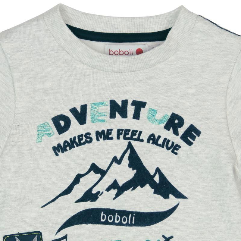 Boboli 336068-7299 Bluza dla chłopca kolor szary -  - #tag1# - #tag2# - #tag3# - #tag4#