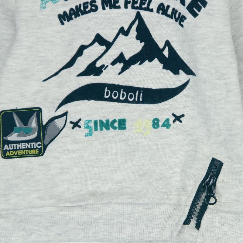 Boboli 336068-7299 Bluza dla chłopca kolor szary -  - #tag1# - #tag2# - #tag3# - #tag4#