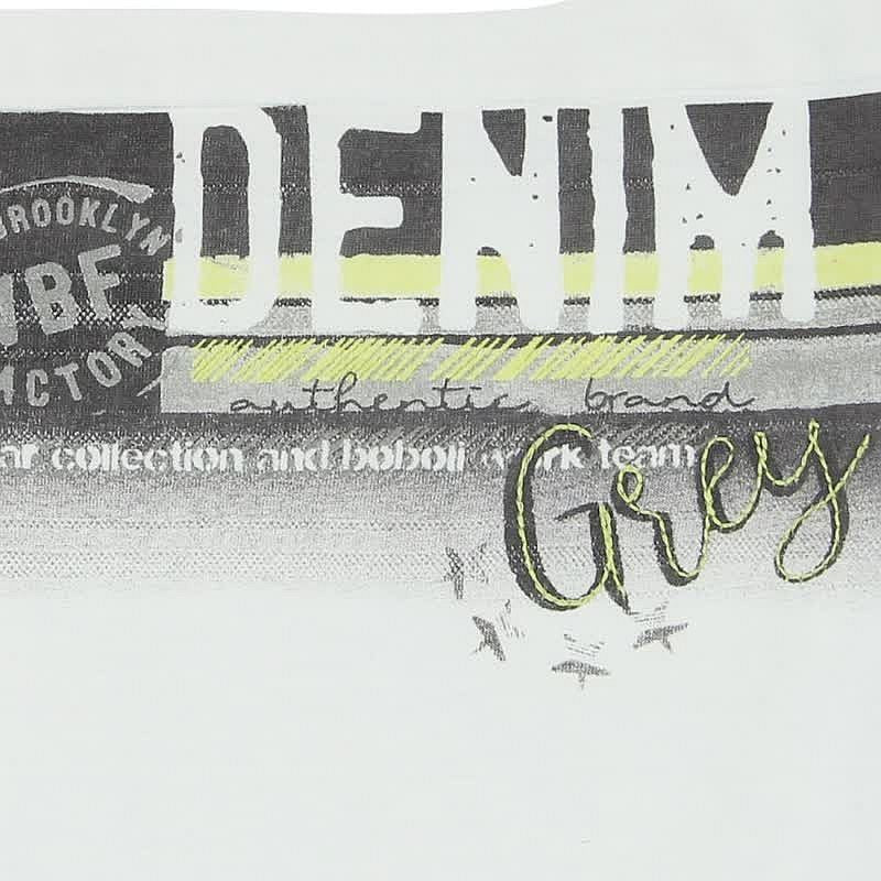 Boboli 345046-1111 Bluzka dla chłopca z nadrukiem kolor krem -  - #tag1# - #tag2# - #tag3# - #tag4#