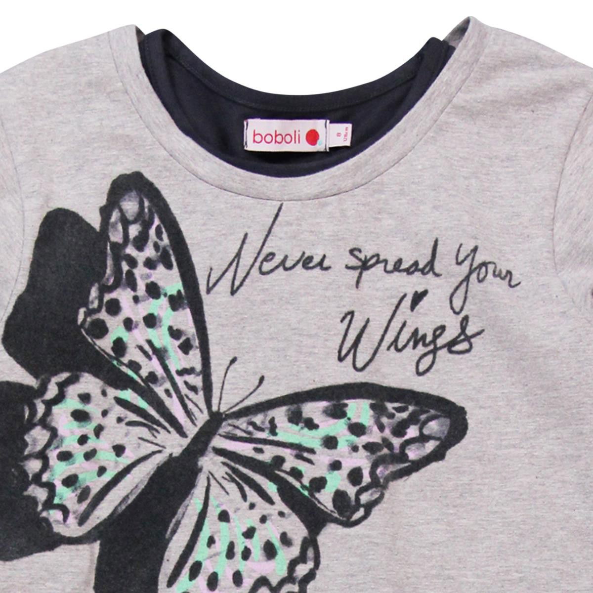 Boboli 464082_8079 sukienka kolor szary -  - #tag1# - #tag2# - #tag3# - #tag4#