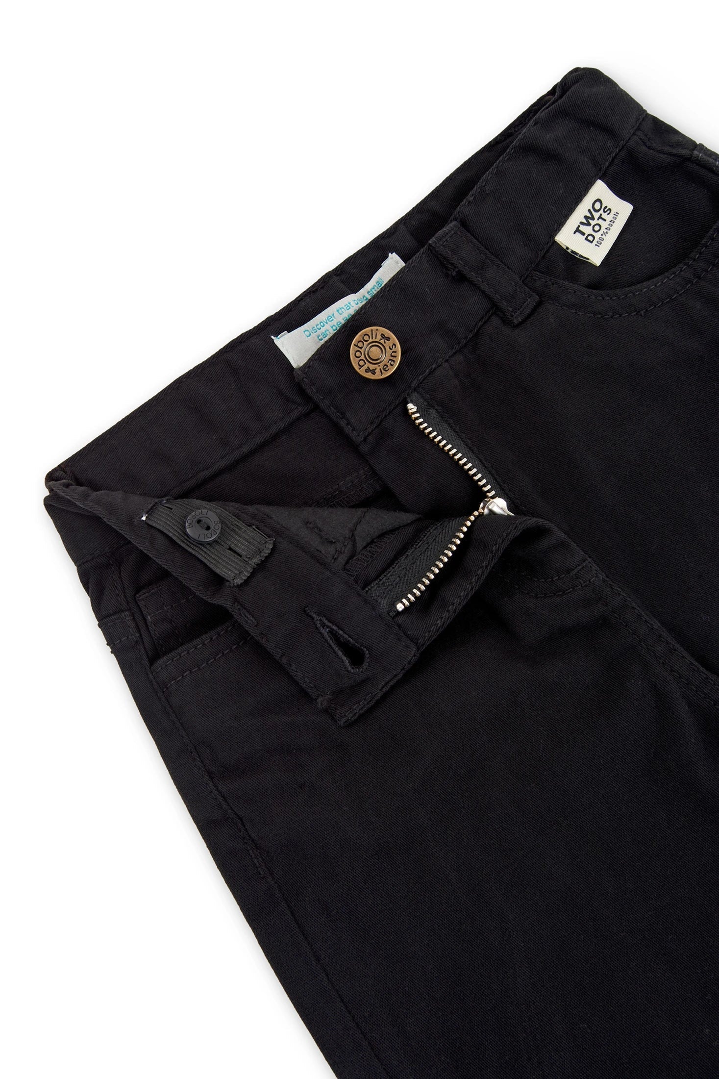 Boboli 476018-890 Spodnie dzwony dziewczynka kolor czarny -  - #tag1# - #tag2# - #tag3# - #tag4#