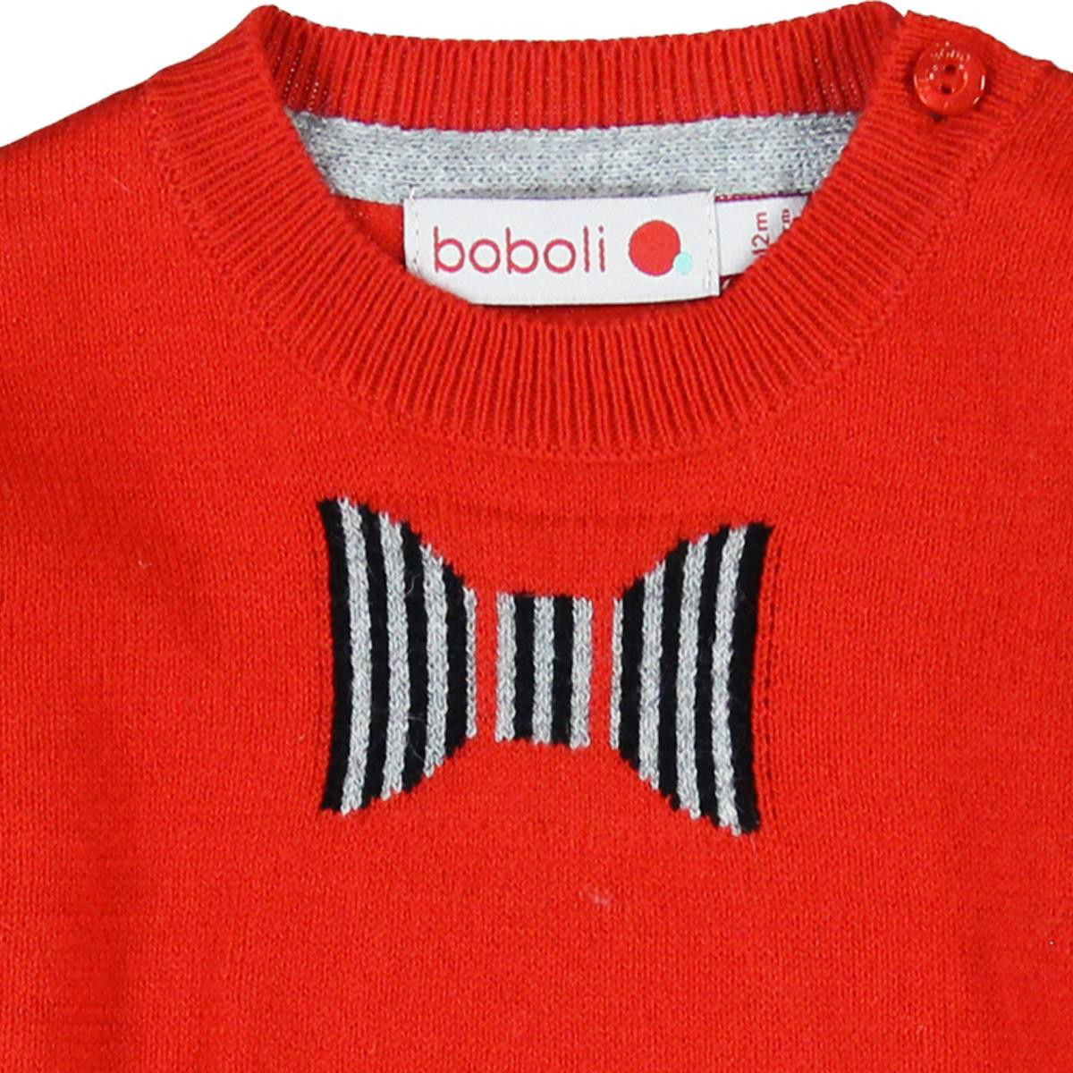 Boboli 714079-3545 sweter kolor czerwony -  - #tag1# - #tag2# - #tag3# - #tag4#