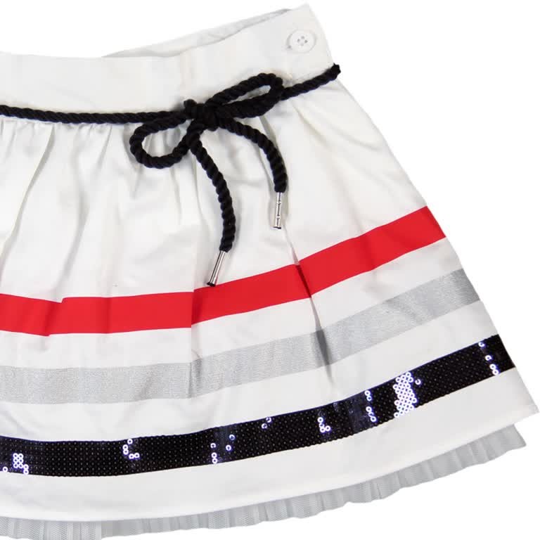 Boboli 723226-1100 Spódnica kolor BIAŁY -  - #tag1# - #tag2# - #tag3# - #tag4#