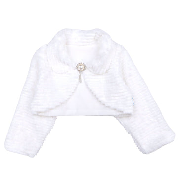 Bolerko Futerko dziewczynka krem 7621-7524 GKMOD -  - #tag1# - #tag2# - #tag3# - #tag4#