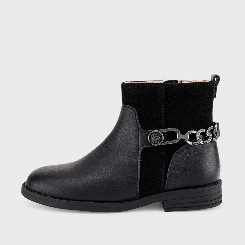 Botki skórzane dziewczęce Mayoral 44131-38 Czarny -  - #tag1# - #tag2# - #tag3# - #tag4#