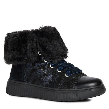 Botki zimowe dziewczęce GEOX J947YB-0MA22-C9999_M czarny -  - #tag1# - #tag2# - #tag3# - #tag4#