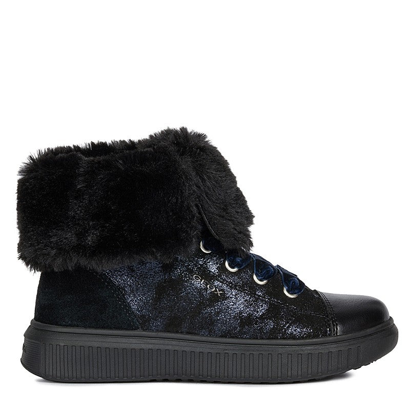 Botki zimowe dziewczęce GEOX J947YB-0MA22-C9999_M czarny -  - #tag1# - #tag2# - #tag3# - #tag4#