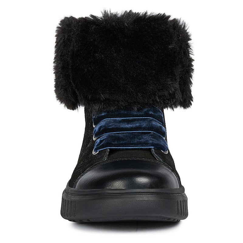 Botki zimowe dziewczęce GEOX J947YB-0MA22-C9999_M czarny -  - #tag1# - #tag2# - #tag3# - #tag4#