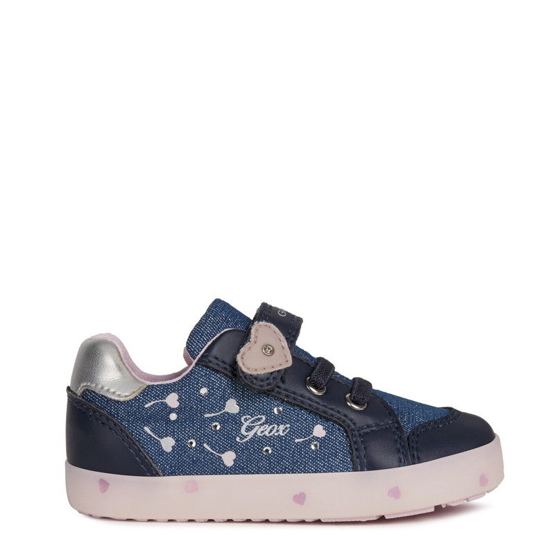 Buty sneakersy dziewczęce Geox B02D5D-0EWBC-C0694 kolor granat/róż -  - #tag1# - #tag2# - #tag3# - #tag4#