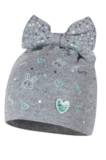 Czapka ALA dla dziewczynek Broel kolor szary/mięta -  - #tag1# - #tag2# - #tag3# - #tag4#