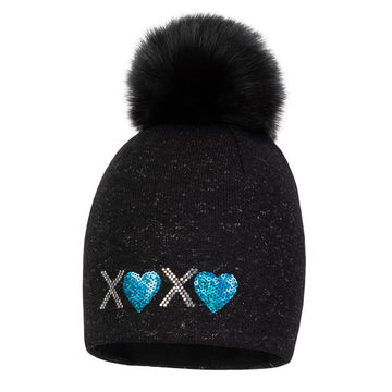 Czapka JASMINE dla dzieci Broel kolor czarny/turkus -  - #tag1# - #tag2# - #tag3# - #tag4#