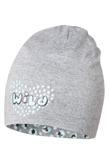 Czapka MARYLA dwustronna dla dziewczyn Broel kolor szary/mięta -  - #tag1# - #tag2# - #tag3# - #tag4#