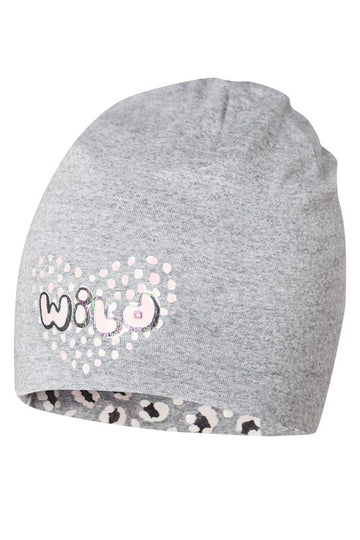 Czapka MARYLA dwustronna dla dziewczyn Broel kolor szary/róż -  - #tag1# - #tag2# - #tag3# - #tag4#