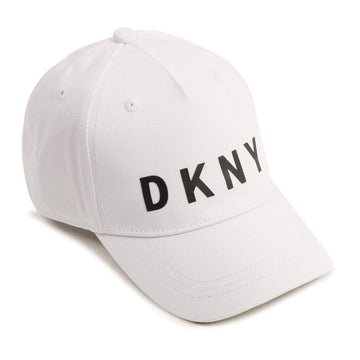 Czapka z daszkiem dziewczęca DKNY D21188-10B kolor biały -  - #tag1# - #tag2# - #tag3# - #tag4#