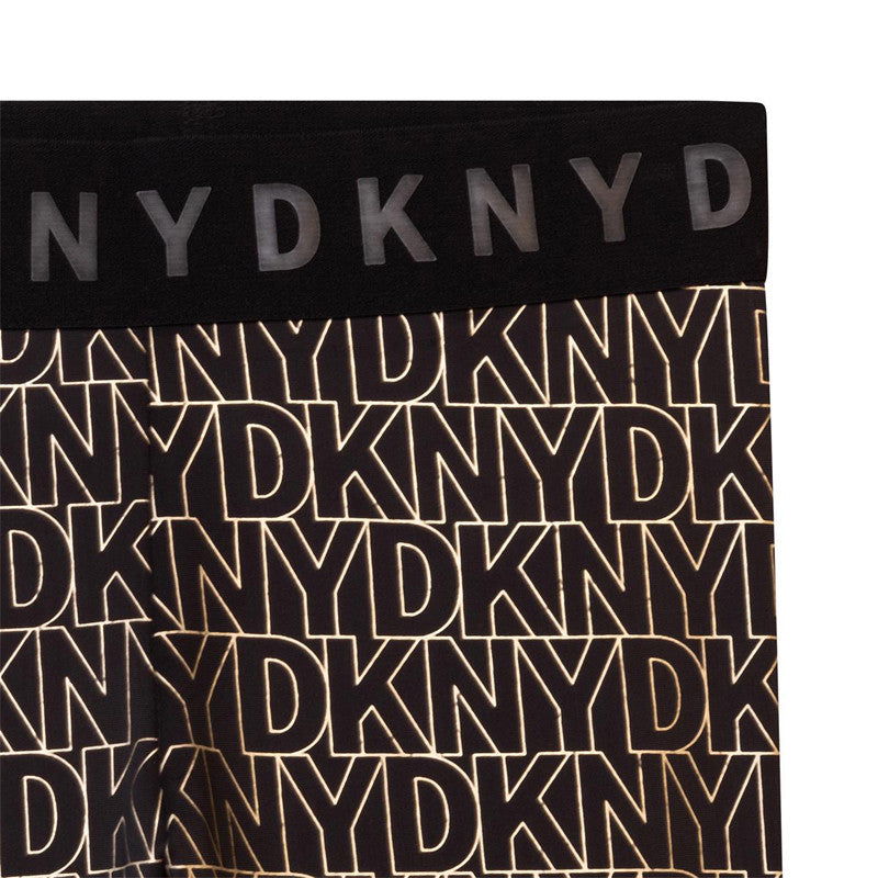 DKNY D34A45-M15 Leginsy z nadrukiem dziewczęce kolor czarny -  - #tag1# - #tag2# - #tag3# - #tag4#