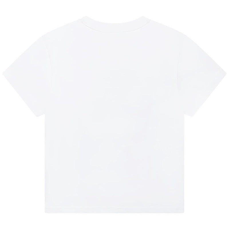 DKNY D35R93-10B Koszulka z krótkim rękawem dziewczęca kolor biały -  - #tag1# - #tag2# - #tag3# - #tag4#