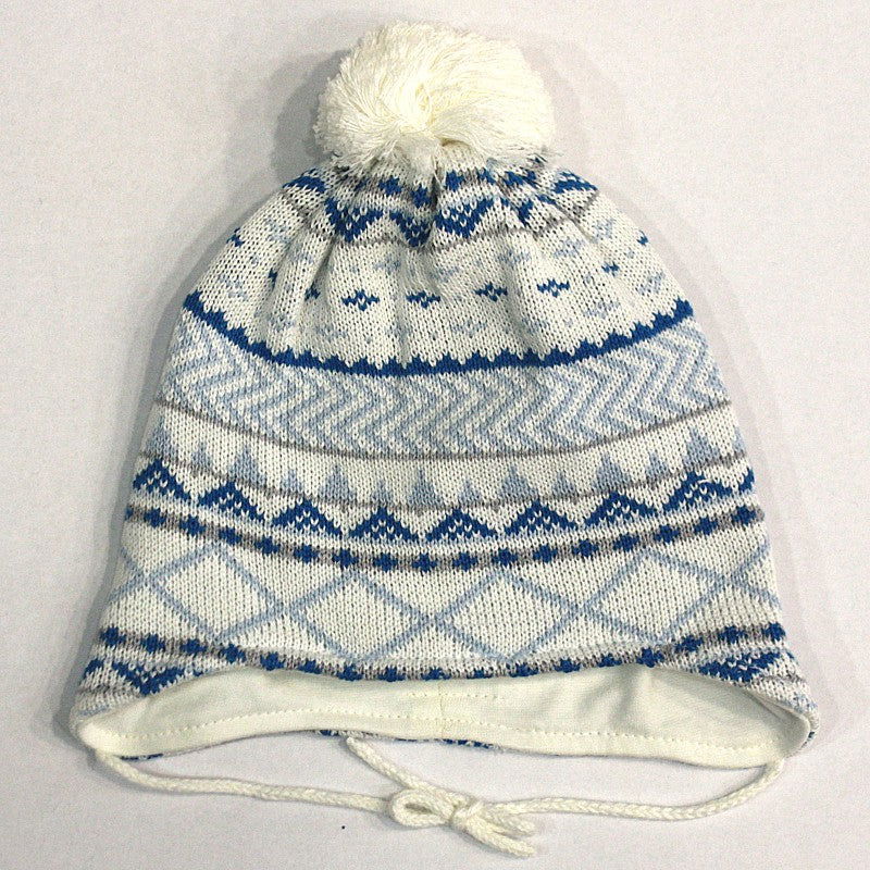 Doll Czapka dzianinowa 1621715564-3004 kolor krem/niebieski -  - #tag1# - #tag2# - #tag3# - #tag4#