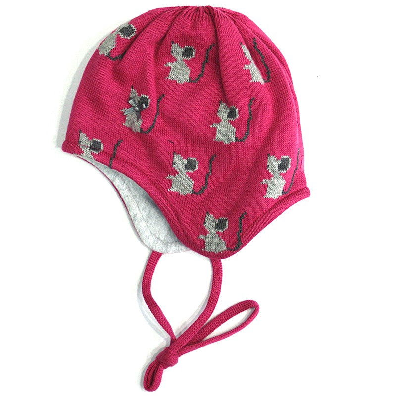 Doll Czapka dzianinowa 1622715118-2038 kolor ciemny róż -  - #tag1# - #tag2# - #tag3# - #tag4#