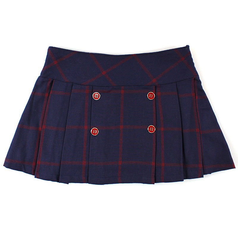 Dr.Kid DK463/O17 spódnica krata  na podszewce kolor granat -  - #tag1# - #tag2# - #tag3# - #tag4#