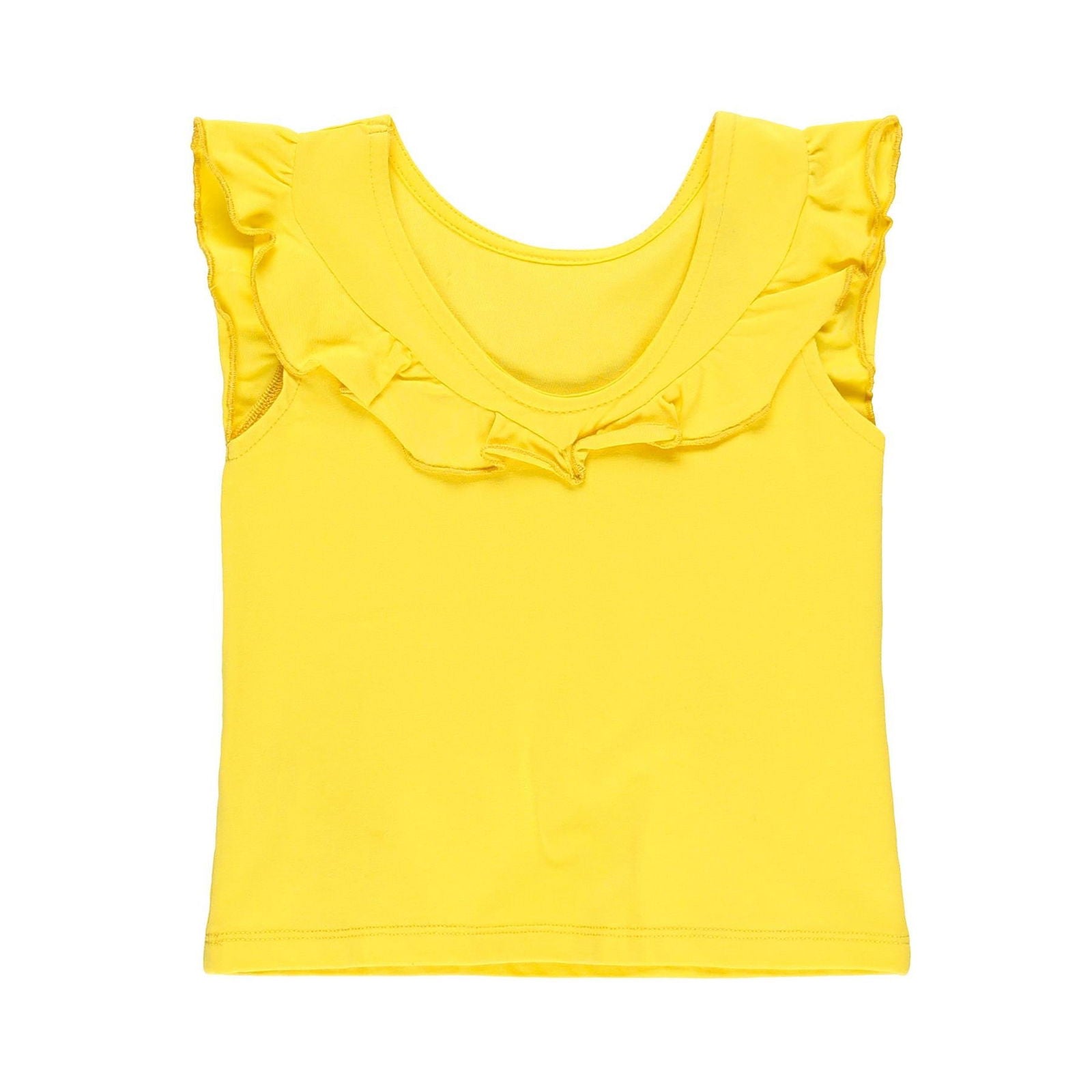 Dzianinowa koszulka dla dziewczynki Boboli 499035-1138 kolor cytrynowy -  - #tag1# - #tag2# - #tag3# - #tag4#