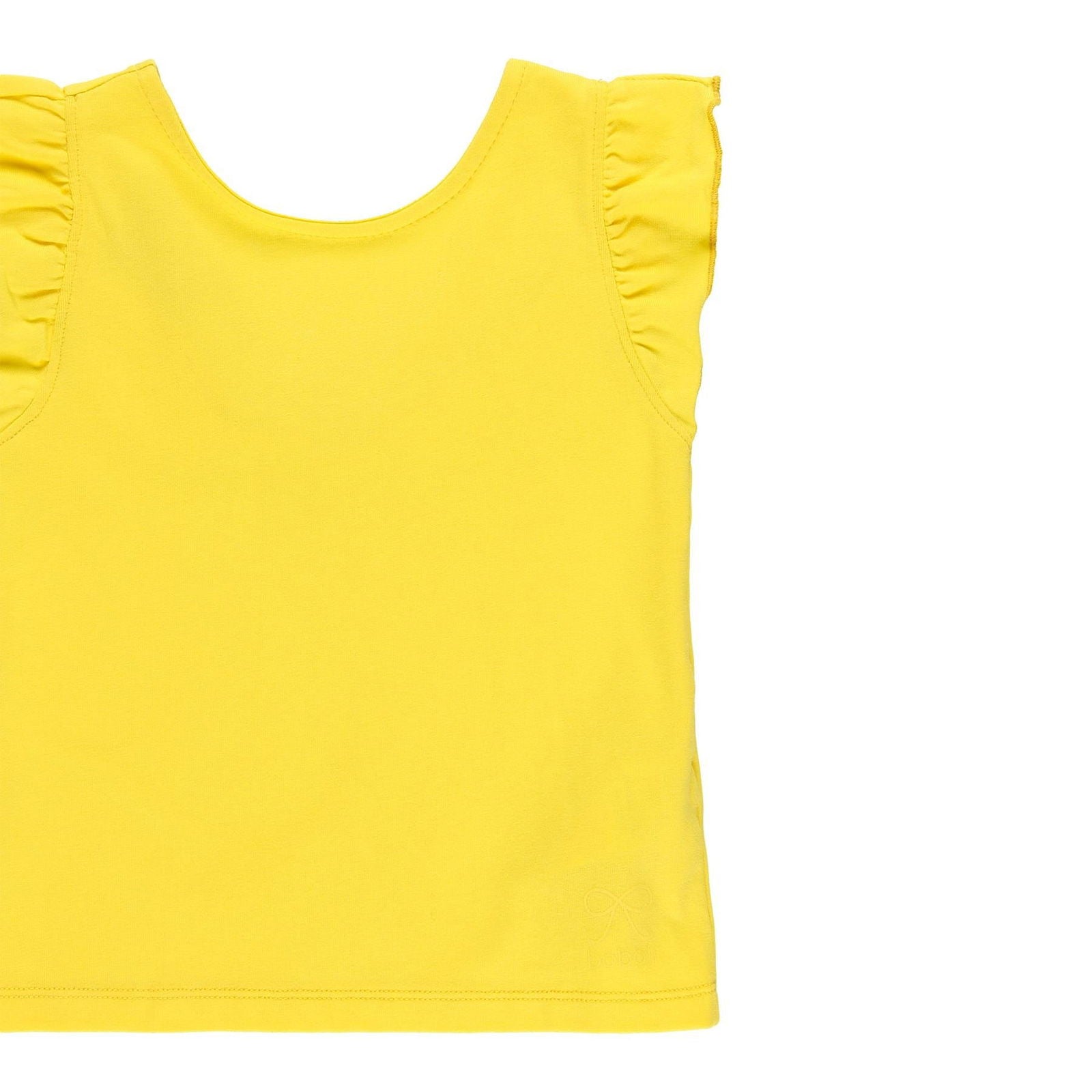 Dzianinowa koszulka dla dziewczynki Boboli 499035-1138 kolor cytrynowy -  - #tag1# - #tag2# - #tag3# - #tag4#