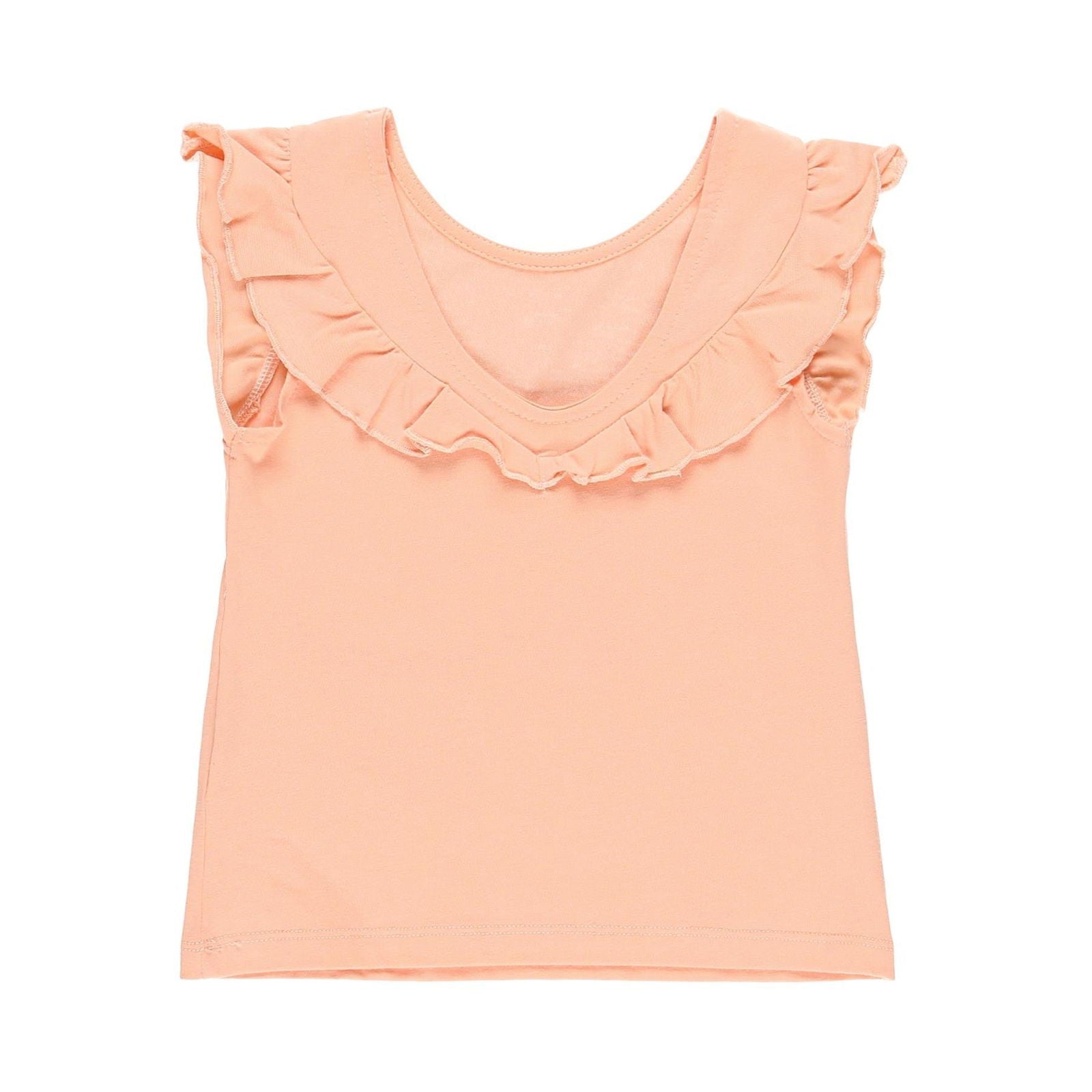 Dzianinowa koszulka dla dziewczynki Boboli 499035-3665 kolor brzoskwinia -  - #tag1# - #tag2# - #tag3# - #tag4#