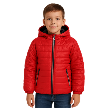 Boy's quilted transition jacket red F26 2035-17-14325-18