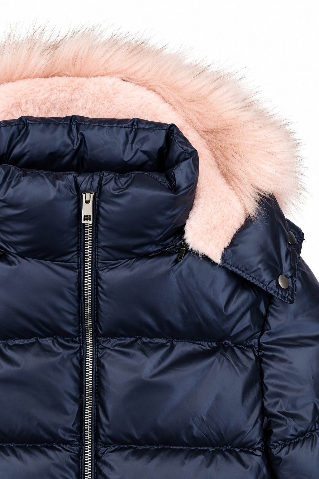 Winter jacket girl navy blue M-557-131123 GKMOD