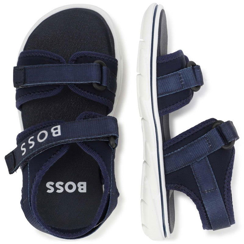 HUGO BOSS J09174-849 Sandały dla chłopca kolor granatowy -  - #tag1# - #tag2# - #tag3# - #tag4#