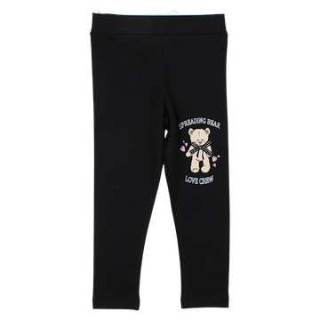 Timi Teddy Bear Girls Leggings Black 54545-14425-14