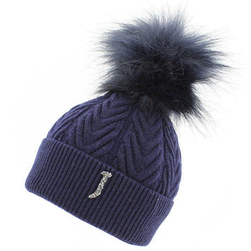 Jamiks JOLA II czapka dziewczęca z pomponem granat -  - #tag1# - #tag2# - #tag3# - #tag4#