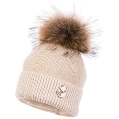 Jamiks MILKY girl's hat, ecru color JZB179-1