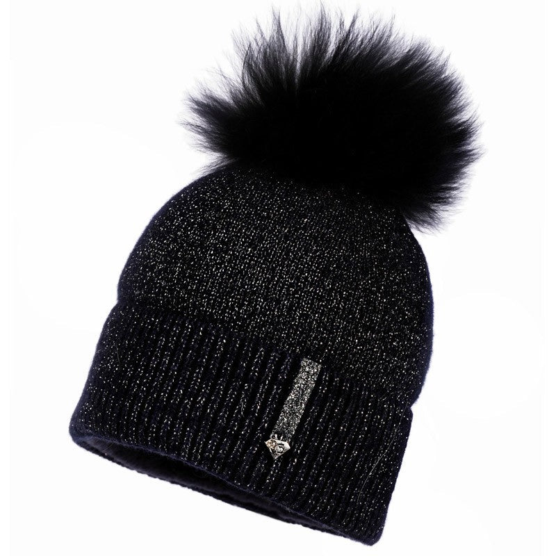 Jamiks SAILA czapka dziewczęca kolor granat JZB247-3 -  - #tag1# - #tag2# - #tag3# - #tag4#