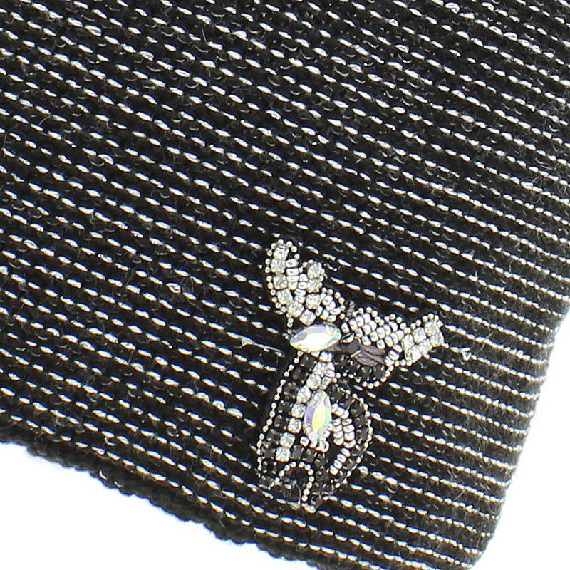 Jamiks TRINA II czapka dla dziewczynki z pomponem czarny -  - #tag1# - #tag2# - #tag3# - #tag4#