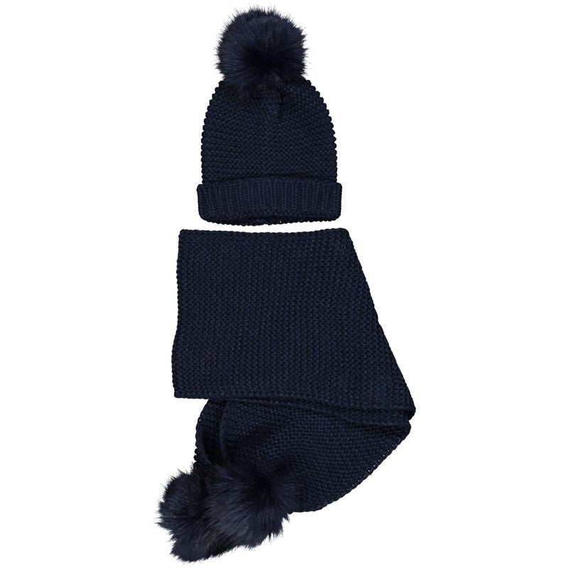 Komplet czapka i szalik dziewczęcy Birba 99063-70M granat -  - #tag1# - #tag2# - #tag3# - #tag4#